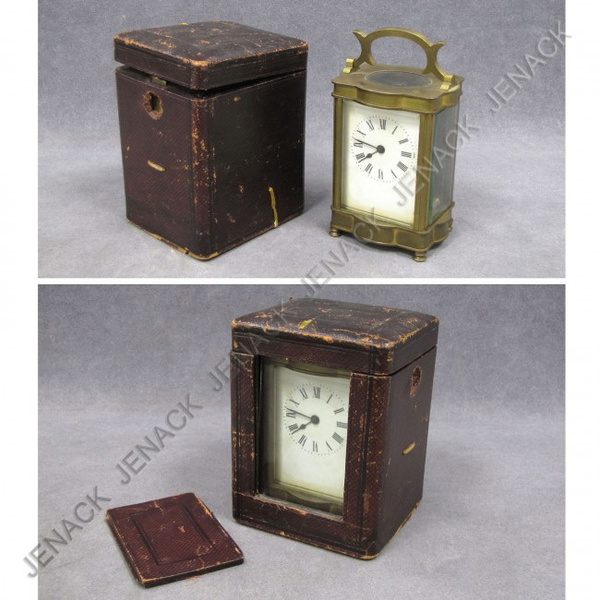 Vintage Brass Key Wind Carriage Clock