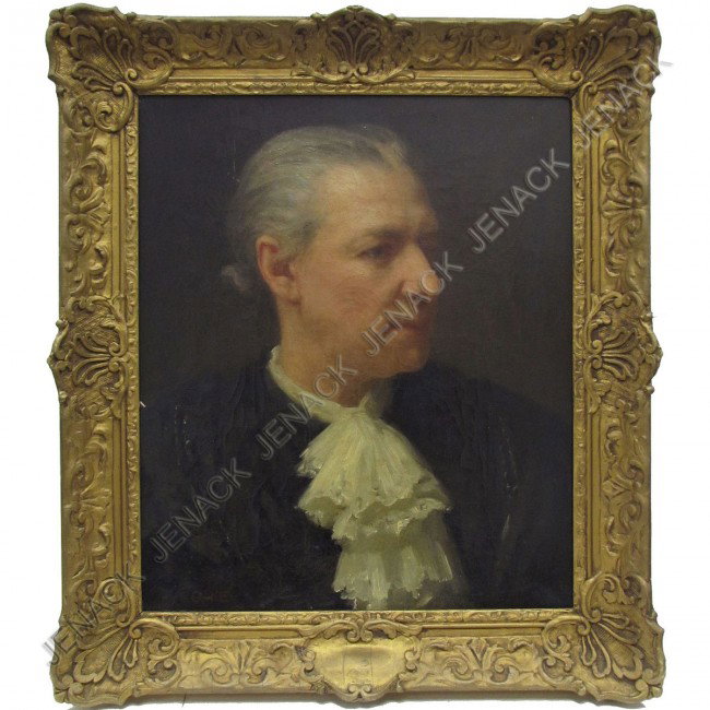 R. COOKE (EUROPEAN 19TH CENTURY), OIL ON CANVAS: R. COOKE (EUROPEAN 19TH CENTURY), OIL ON CANVAS, PORTRAIT, SIGNED. FRAMED 24 X 21"