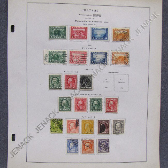 LOT (23) U.S. POSTAGE STAMP(S), ALBUM PAGES: LOT (23) U.S. POSTAGE STAMP(S), ASSORTED ALBUM PAGES; INCLUDING SCOTT CATALOG #397-399, 401-404, 405-407, 410-421(ALL HINGED; UNUSED/USED)