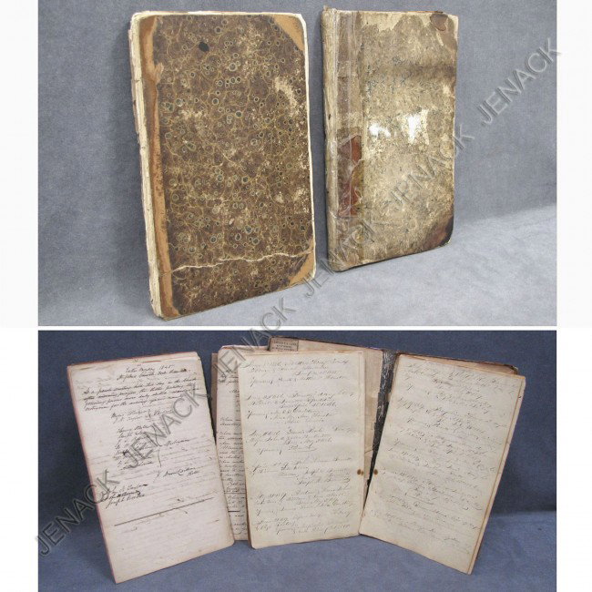 LOT (2) FOLIO VOLUMES RECORD OF THE VESTRY: LOT (2) FOLIO VOLUMES INCLUDING RECORD OF THE VESTRY OF SAINT JOHN'S CHURCH, BROOKLYN, NY SEPT 29, 1834-1885 (CAPT. ROBERT E. LEE DONAR AND VESTRY MEMBER); PARISH REGISTER, ST. JOHN'S CHURCH, BROOKLYN
