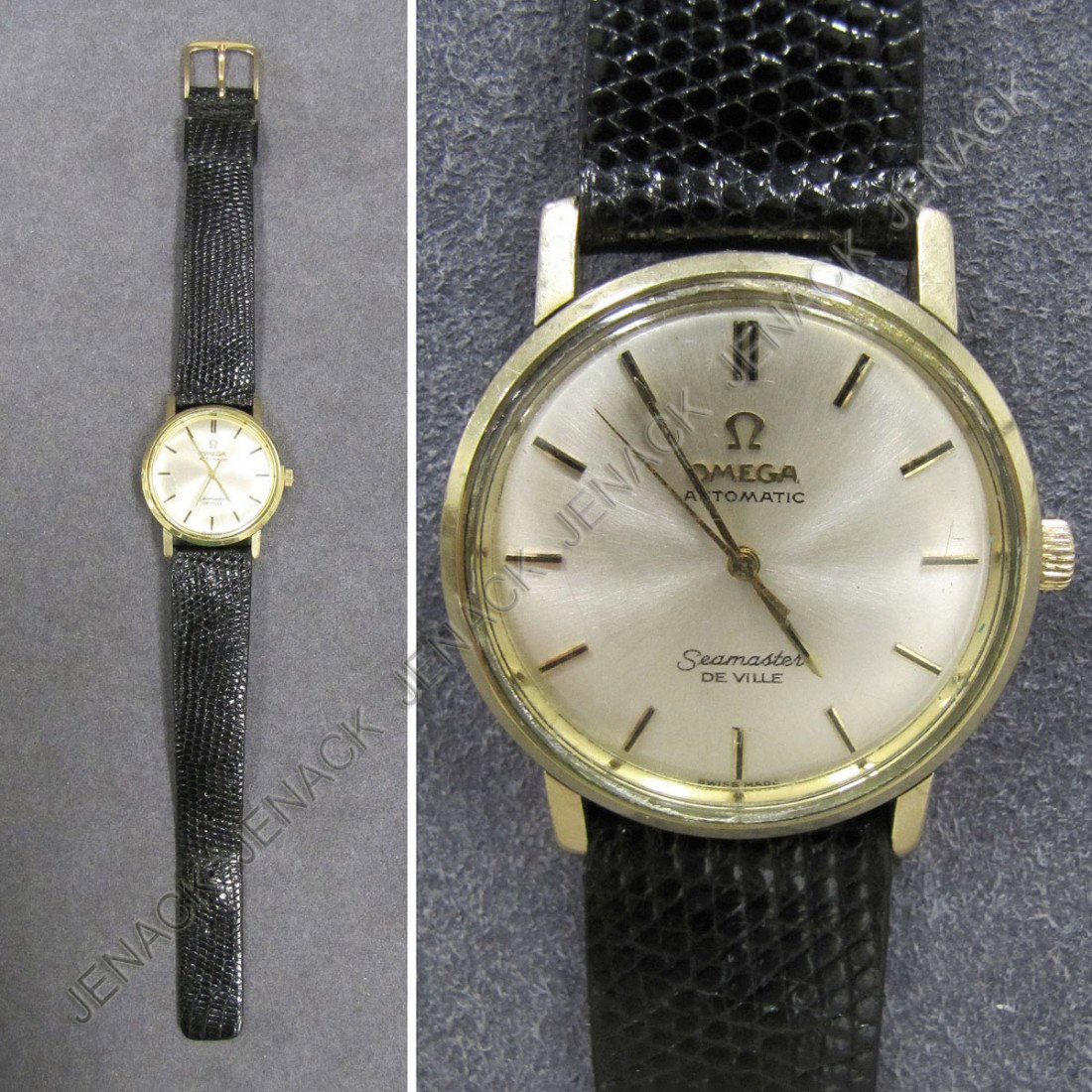 OMEGA 14K 17-JEWEL SEAMASTER DEVILLE WRISTWATCH: VINTAGE OMEGA 14K 17-JEWEL SEAMASTER DEVILLE AUTOMATIC WRISTWATCH. 32MM