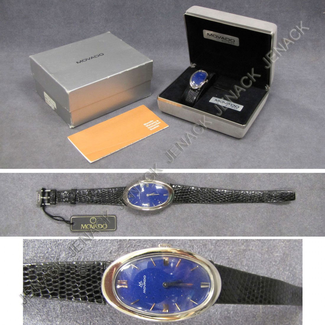 MOVADO 18K/19-JEWEL MECHANICAL LADY'S WRISTWATCH: MOVADO 18K WHITE GOLD 19-JEWEL MECHANICAL LADY'S WRISTWATCH WITH BOX AND PAPERS