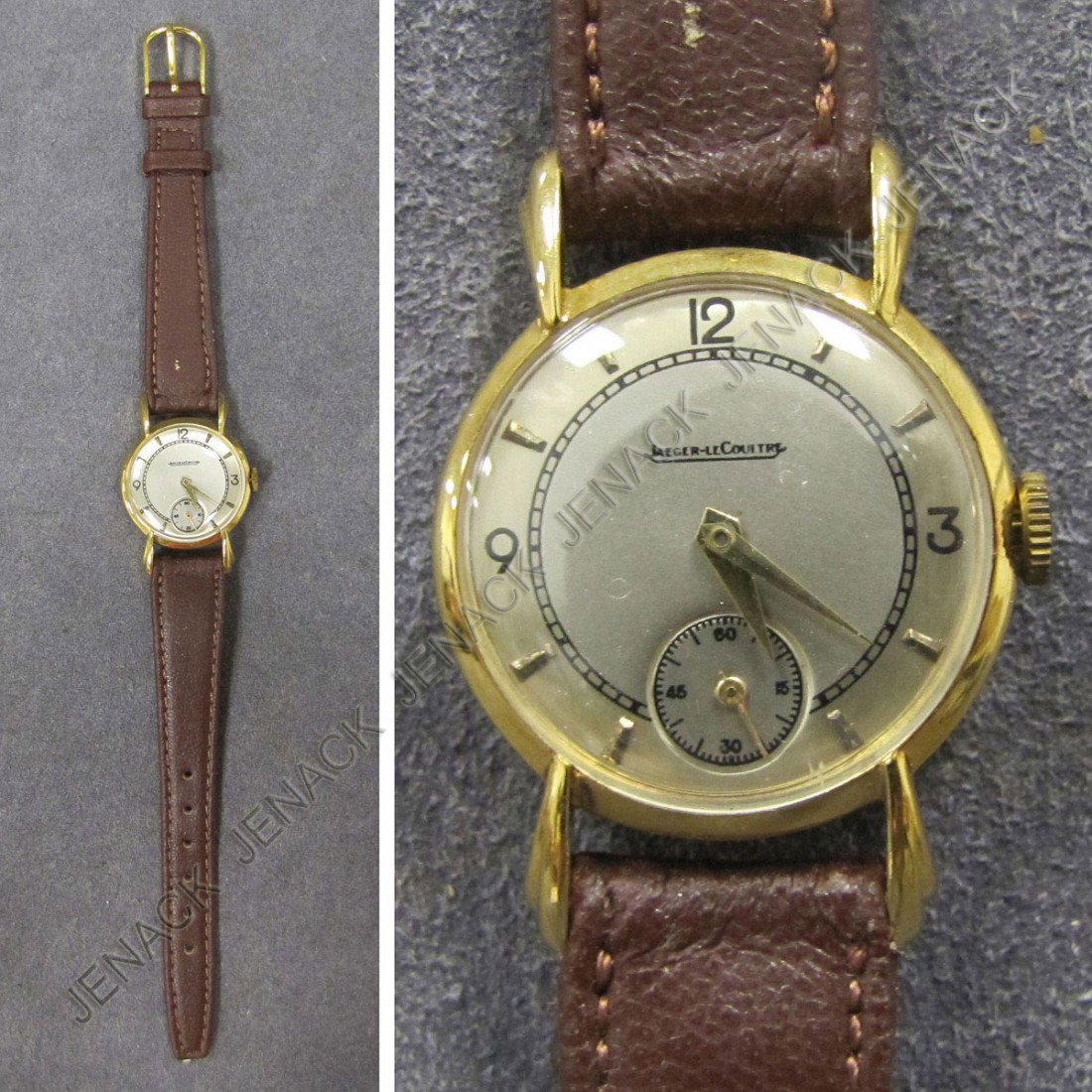 JAEGER LECOULTRE 18K MECHANICAL LADY'S WRISTWATCH: VINTAGE JAEGER LECOULTRE 18K MECHANICAL LADY'S WRISTWATCH, #445602. 25MM PROVENANCE: SOTHEBY'S NYC, FEB 11, 1992 LOT #386