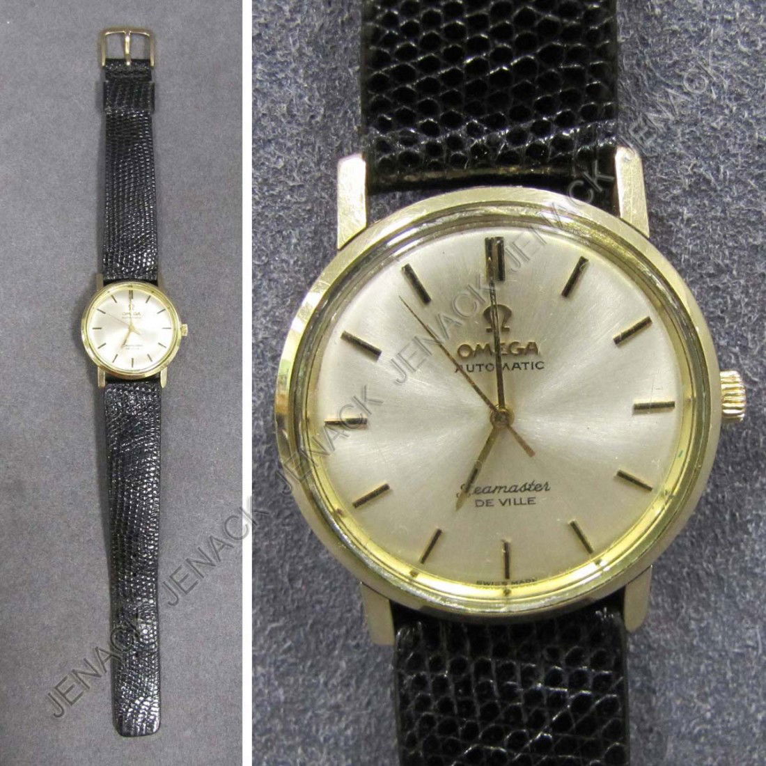 OMEGA 17-JEWEL SEAMASTER DEVILLE WRISTWATCH: VINTAGE OMEGA GOLD FILLED 17-JEWEL SEAMASTER DEVILLE AUTOMATIC WRISTWATCH. 32MM