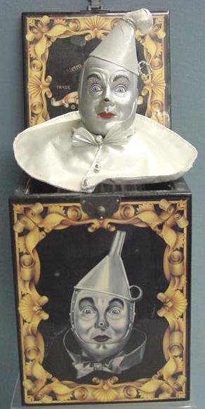 50TH ANNIV "TIN MAN" JACK-IN-THE-BOX: 50TH ANNIVERSARY LIMITED EDITION "TIN MAN" MUSICAL JACK-IN-THE-BOX, METRO GOLDWYN MAYER NOTE: OVERALL GOOD CONDITION