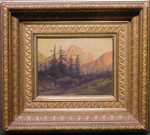 OIL ON ARTIST PANEL, WESTERN LANDSCAPE