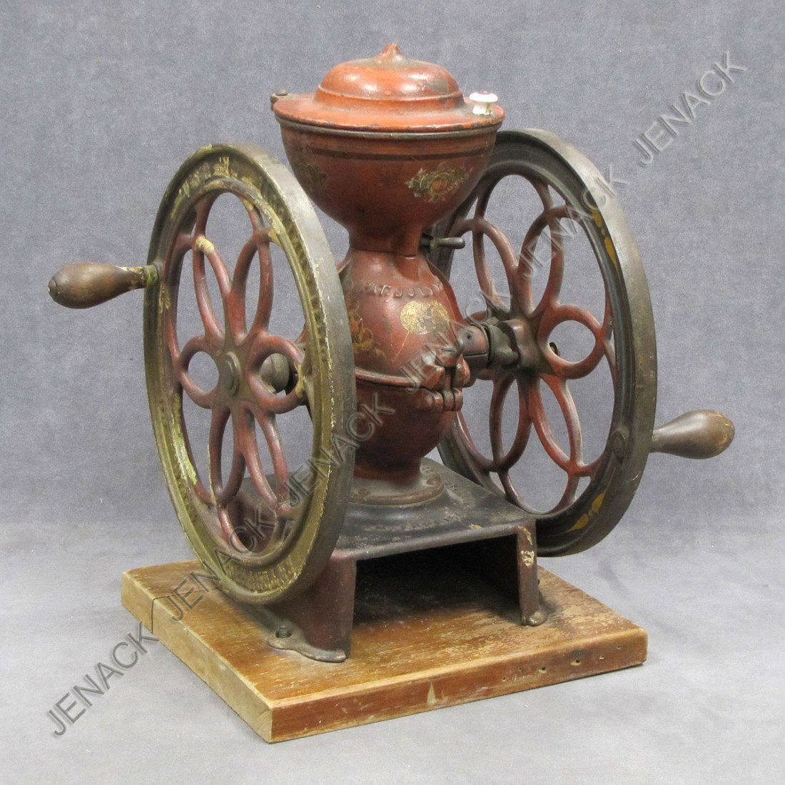 ENTERPRISE #2251 CAST IRON COFFEE GRINDER: ENTERPRISE #2251 CAST IRON COFFEE GRINDER, 19TH CENTURY. HEIGHT 18"