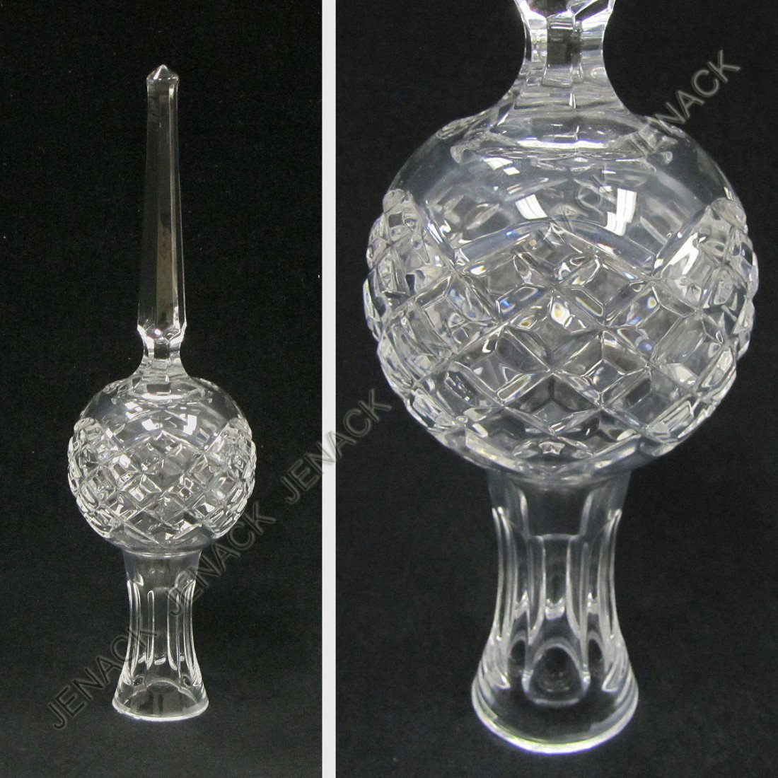 WATERFORD CUT CRYSTAL CHRISTMAS TREE TOPPER: WATERFORD CUT CRYSTAL CHRISTMAS TREE TOPPER. HEIGHT 11"
