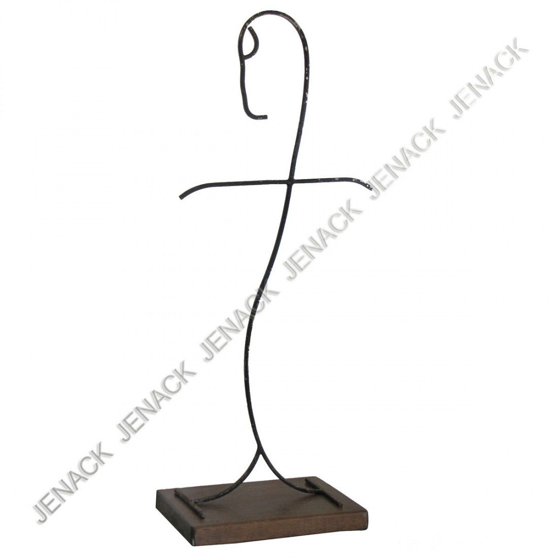 AMERICAN SCHOOL (MANNER OF DAVID SMITH) SCULPTURE: AMERICAN SCHOOL (MANNER OF DAVID SMITH) PAINTED STAINLESS STEEL SCULPTURE, SIGNED AND DATED 12-14-57. HEIGHT 43"