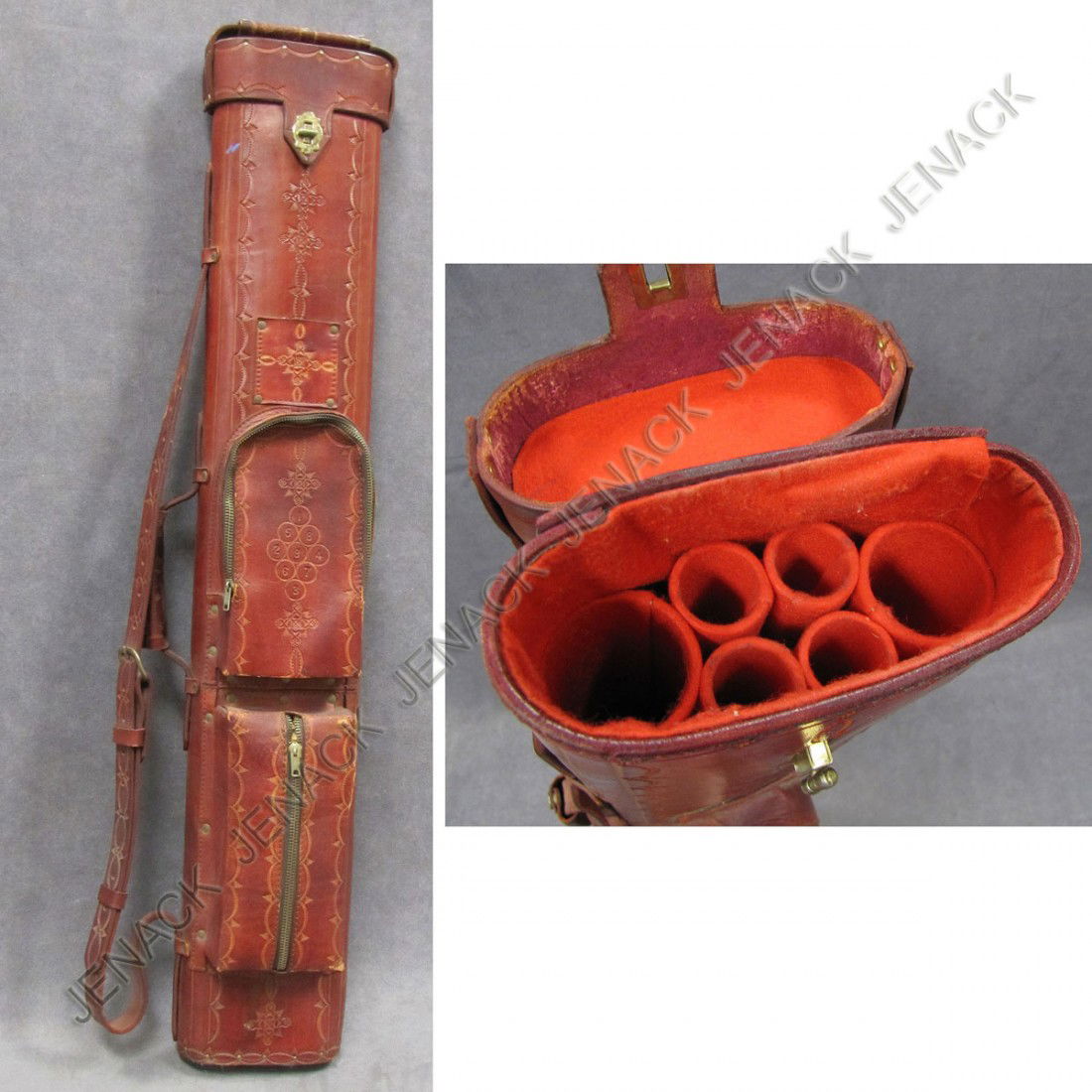 25 SWIFT TOOLED LEATHER MULTI POOL CUE CASE