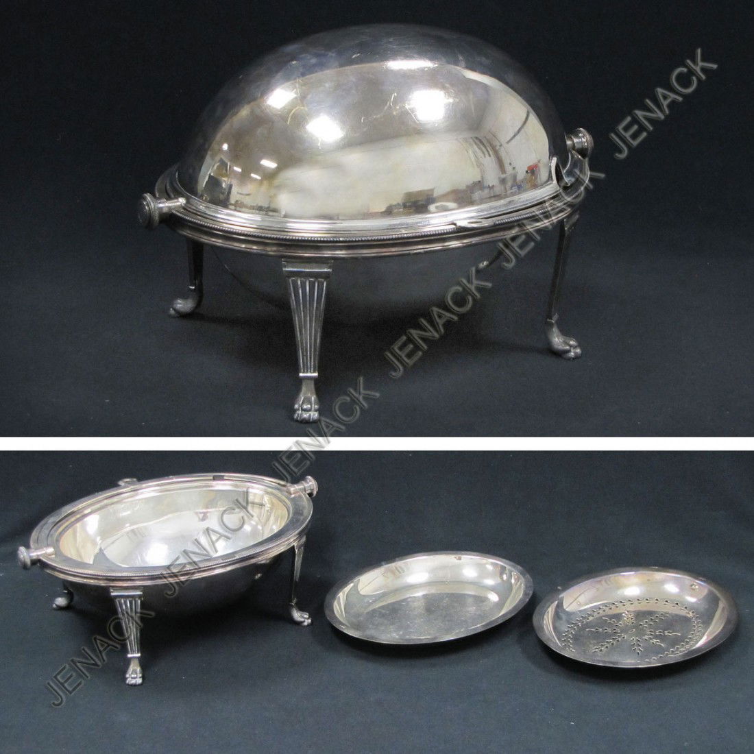 MAPPIN & WEBB SHEFFIELD SILVER PLATE ENTRÉE COVER: MAPPIN & WEBB SHEFFIELD HEAVY SILVER PLATE COVERED HOT ENTREE SERVER. HEIGHT 8 1/2"