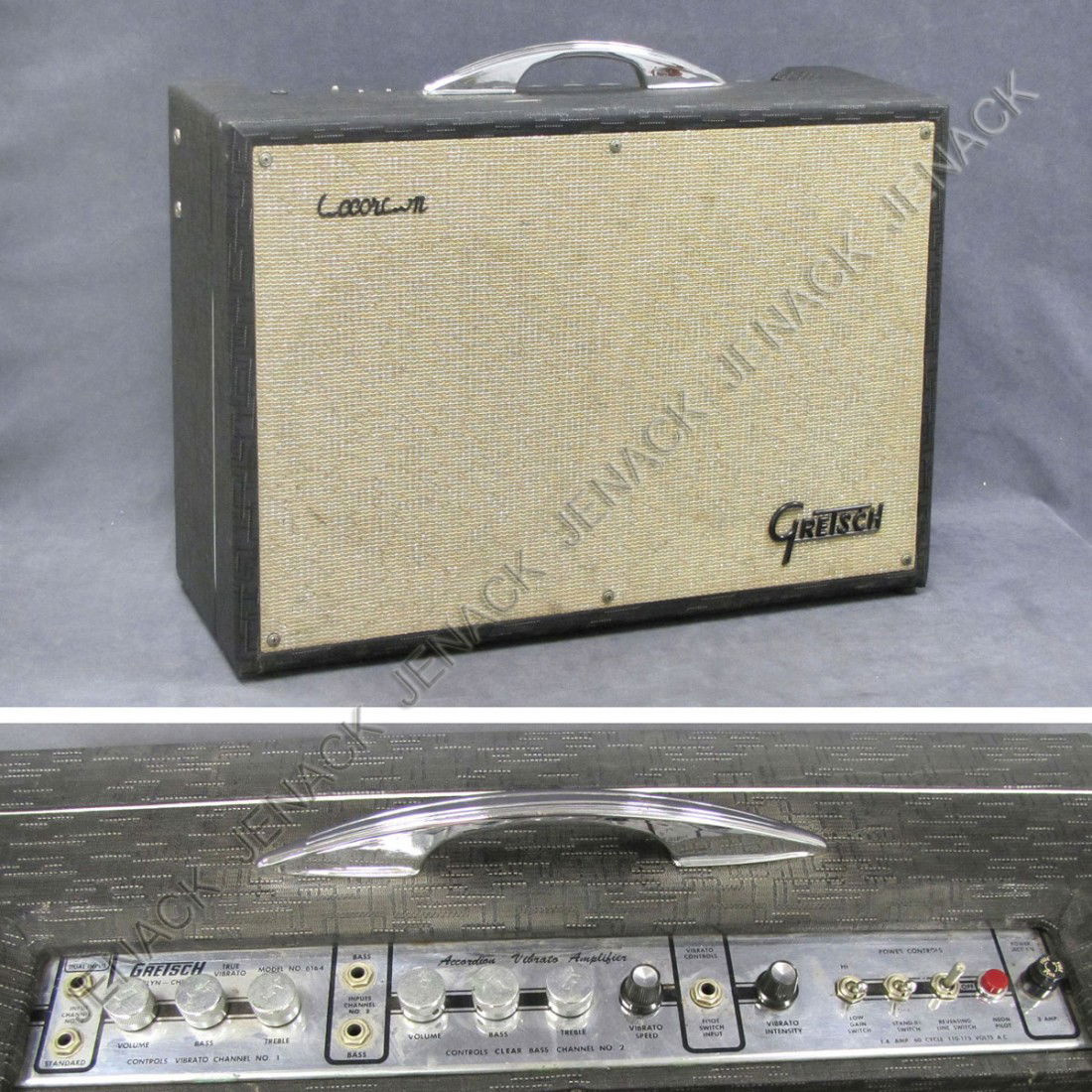 3 VINTAGE GRETSCH "ACCORDION VIBRATO TUBE AMPLIFIER"