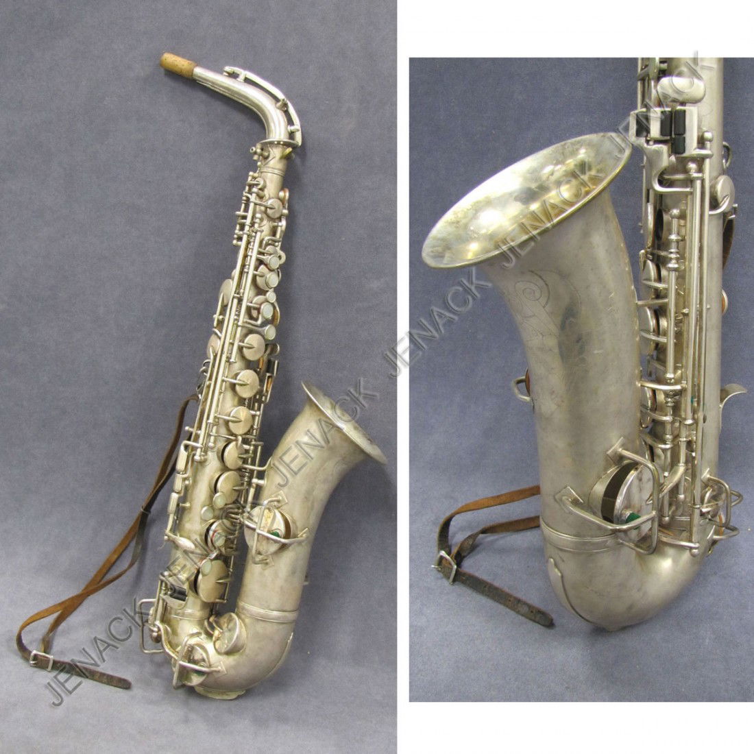 KING (H.N. WHITE) SILVER PLATED LOW PITCH SAX: KING (H.N. WHITE) SILVER PLATED LOW PITCH SAXOPHONE