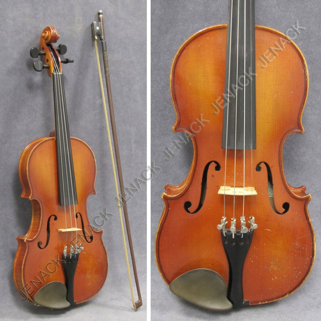 GERMAN YOUTHS VIOLIN, LABELED A R SEIDEL : GERMAN YOUTHS VIOLIN, LABELED A R SEIDEL, MITTENWALD. LENGTH 13 1/4 WITH BOX AND HARD CASE