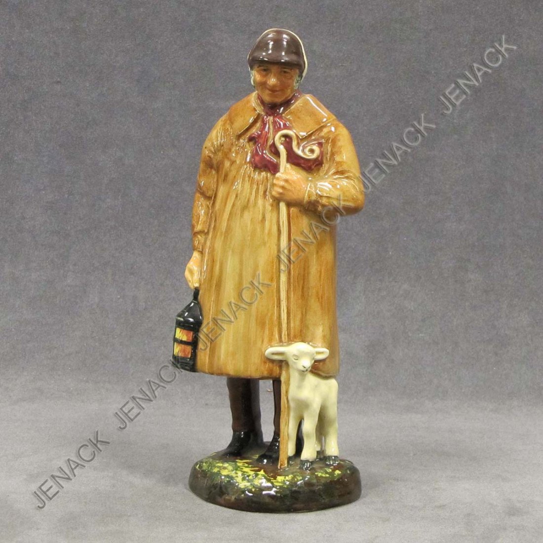 ROYAL DOULTON PORCELAIN FIGURE, THE SHEPHERD : ROYAL DOULTON PORCELAIN FIGURE, THE SHEPHERD, HN1975. HEIGHT 9"