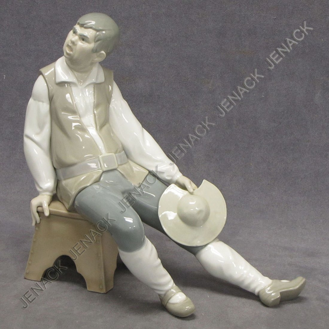 LLADRO PORCELAIN, "SANCHO PANZA", #1031 : LLADRO PORCELAIN, "SANCHO PANZA", #1031, ISSUED 1969. HEIGHT 10 1/2"