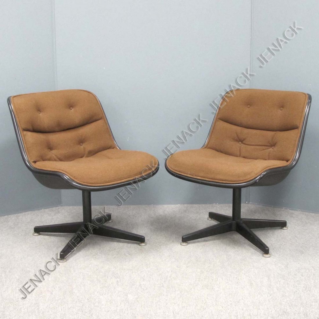 SET (4) KNOLL POLLOCK CHAIRS: SET (4) KNOLL POLLOCK CHAIRS