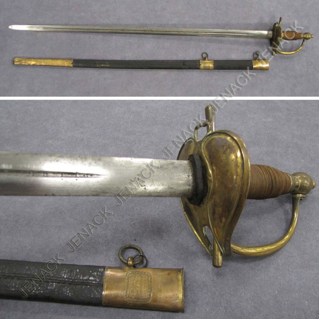 ENGLISH MODEL 1814 GENERAL OFFICERS SWORD, MARKED: ENGLISH MODEL 1814 GENERAL OFFICERS SWORD, MARKED "SALTER SWORD CUTLER TO H.R.H. THE DUKE OF SUSSEX 35 STRAND LONDON", 19TH CENTURY. LENGTH 39"