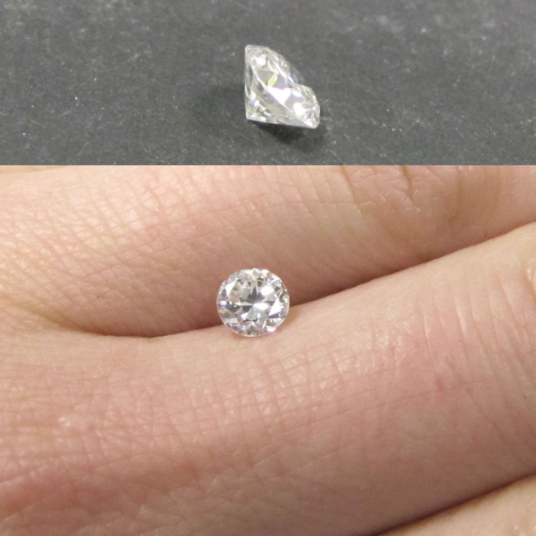 SINGLE BRILLIANT CUT 0.51CT WHITE DIAMOND: SINGLE BRILLIANT CUT 0.51CT WHITE DIAMOND (CLARITY SI1/SI2; COLOR F/G)