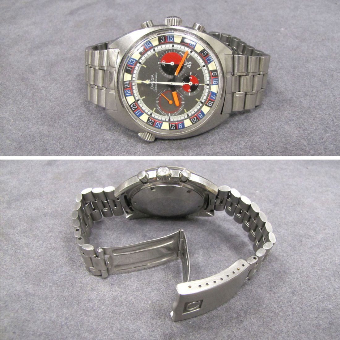 VINTAGE OMEGA SEAMASTER CHRONOGRAPH: VINTAGE OMEGA SEAMASTER STAINLESS 17-JEWEL AUTOMATIC CHRONOGRAPH WRISTWATCH, 861 CAL, C.1970'S. 41MM