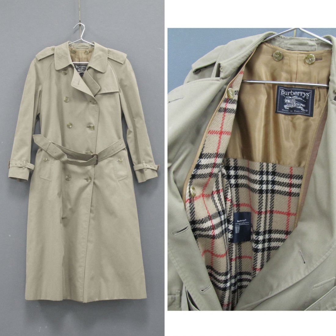 BURBERRY'S LADY'S OVERCOAT WITH LINER: BURBERRY'S LADY'S OVERCOAT WITH LINER. SIZE 10L