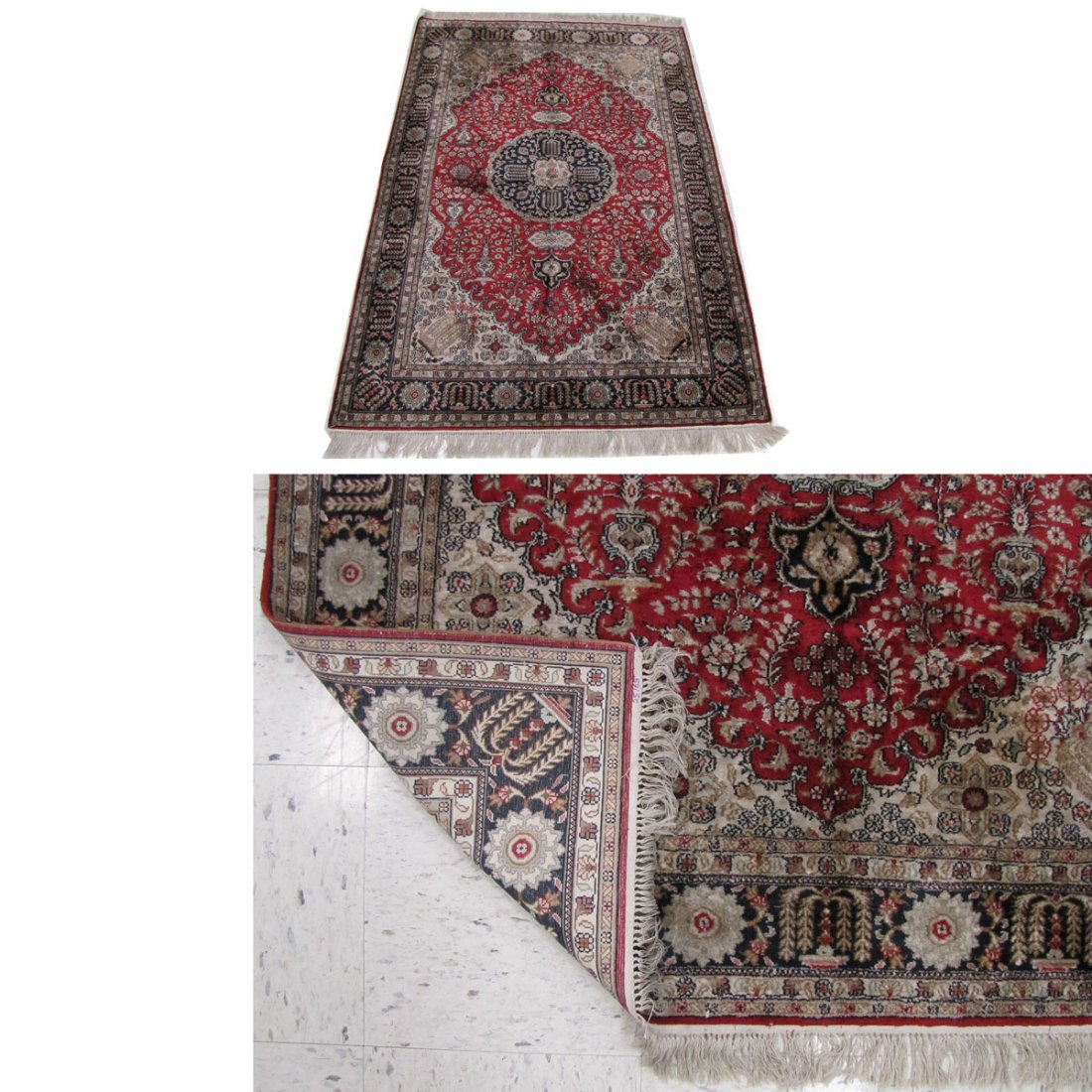 SEMI-ANTIQUE SILK RUG