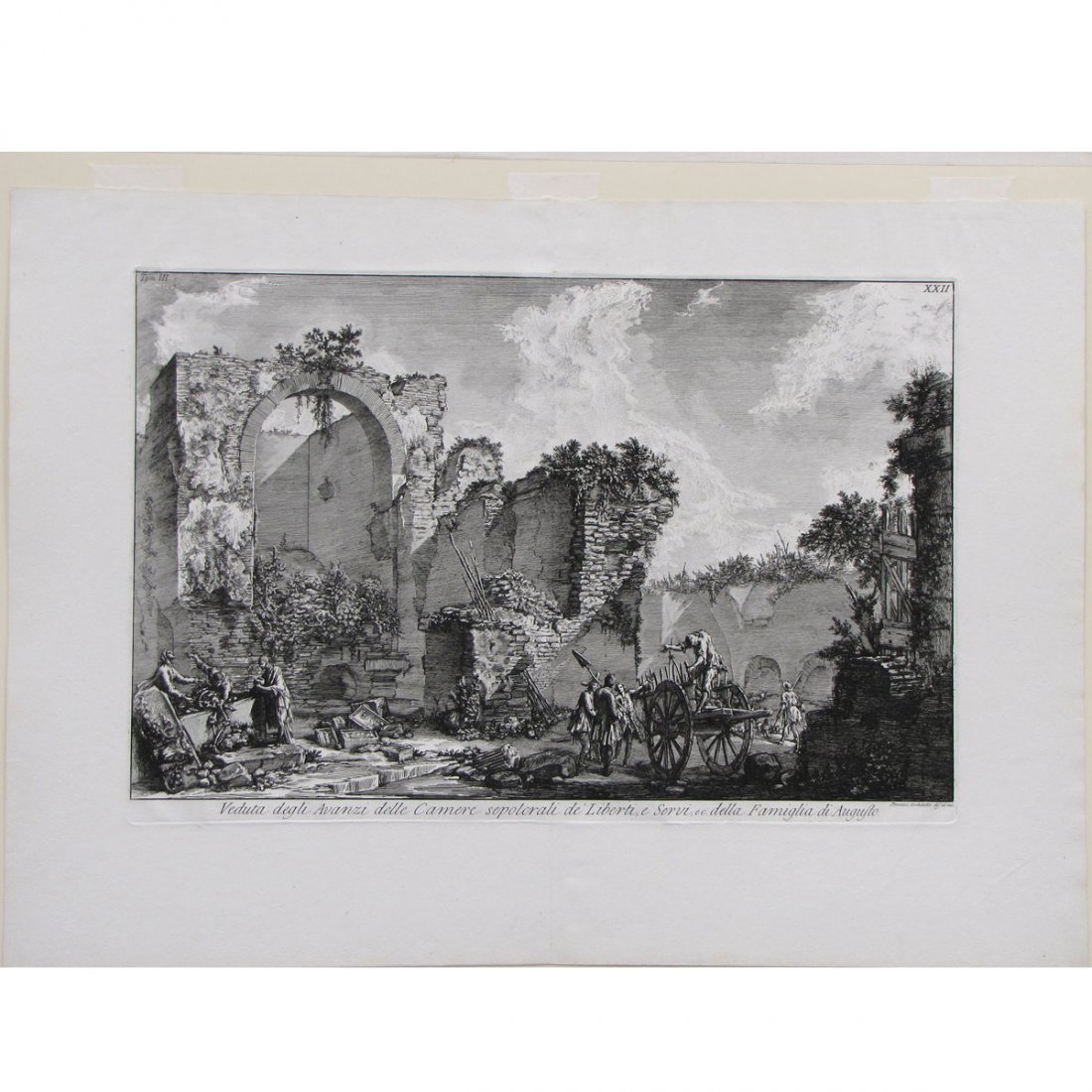 GIOVANNI PIRANESI (ITALY 1720-1778), ETCHING 