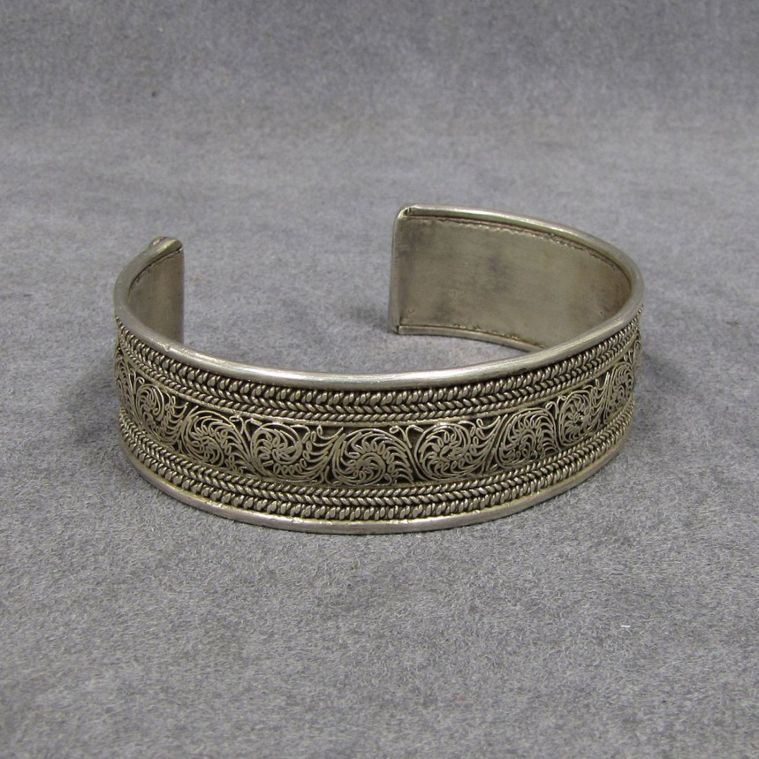 NEPALESE STERLING CUFF BRACELET
