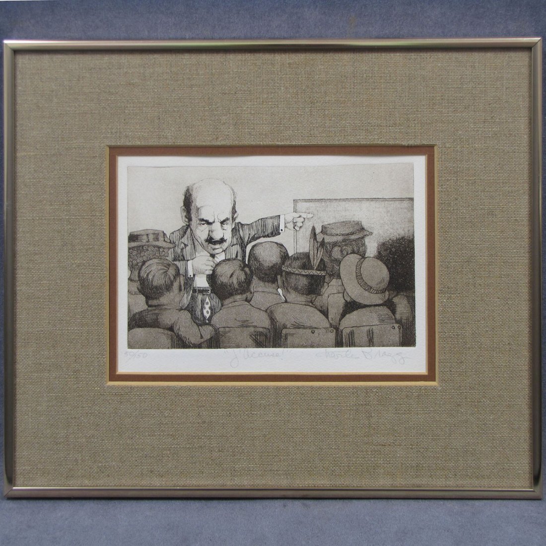 CHARLES BRAGG (AMERICAN 20TH CENTURY) ETCHING