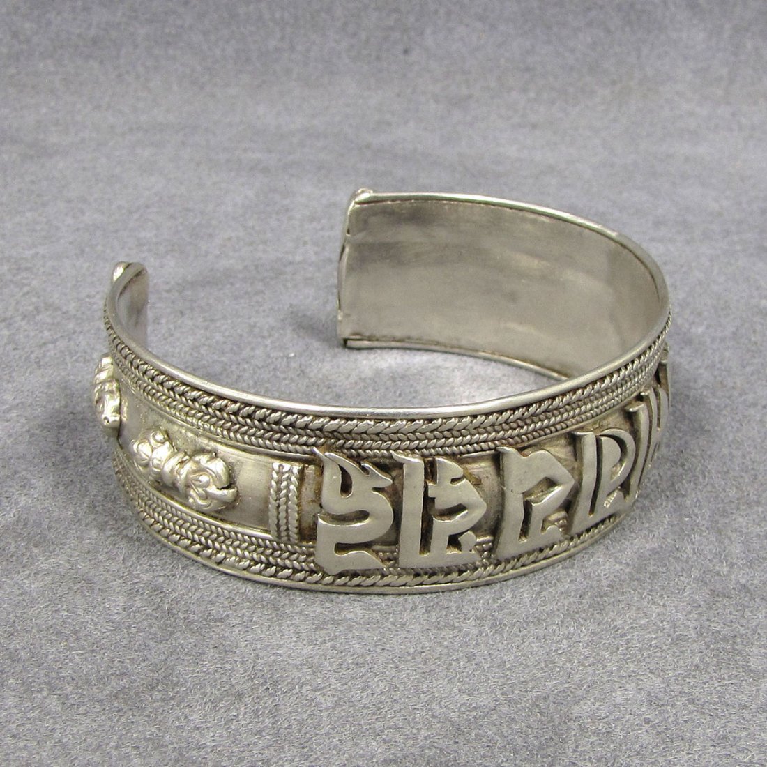 NEPALESE STERLING CUFF BRACELET