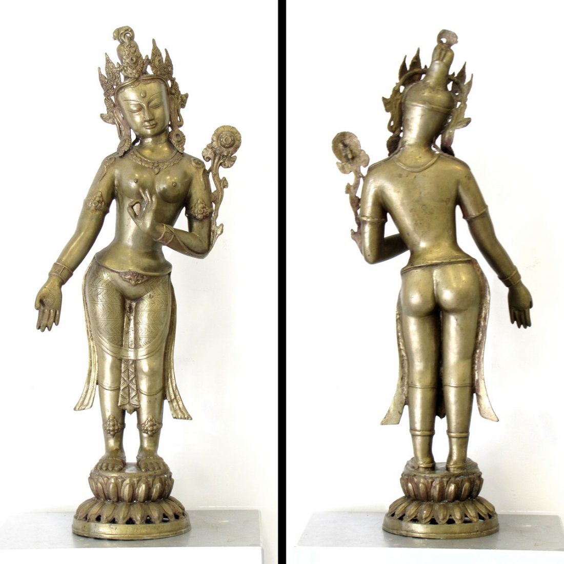 TIBETAN BRONZE FIGURE OF KWAN YIN