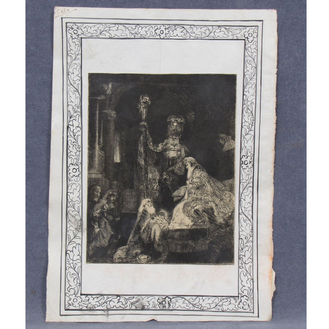 ATTRIBUTED TO REMBRANDT VAN RIJN, ETCHING 