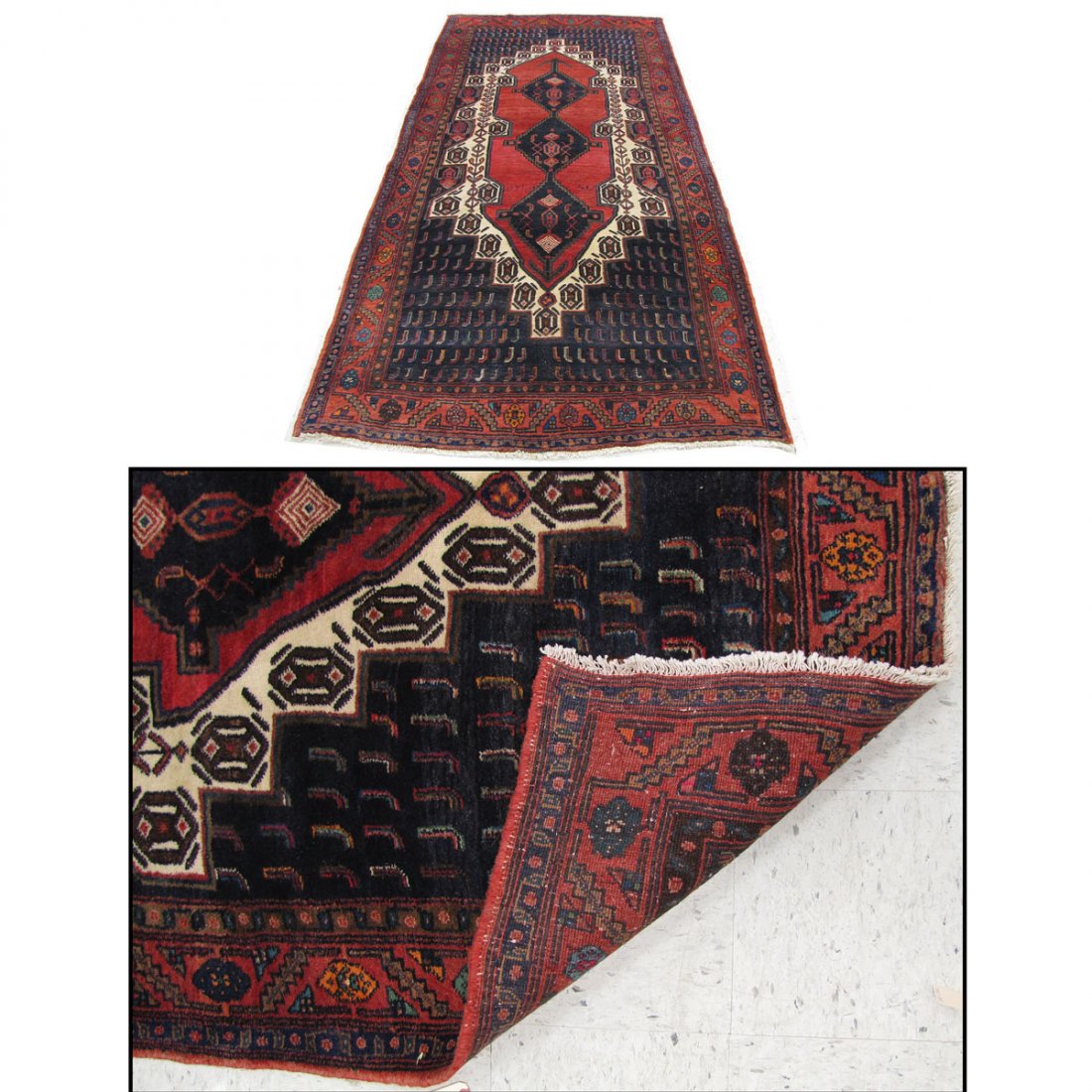 SEMI-ANTIQUE SIRJAN KIRMAN RUG