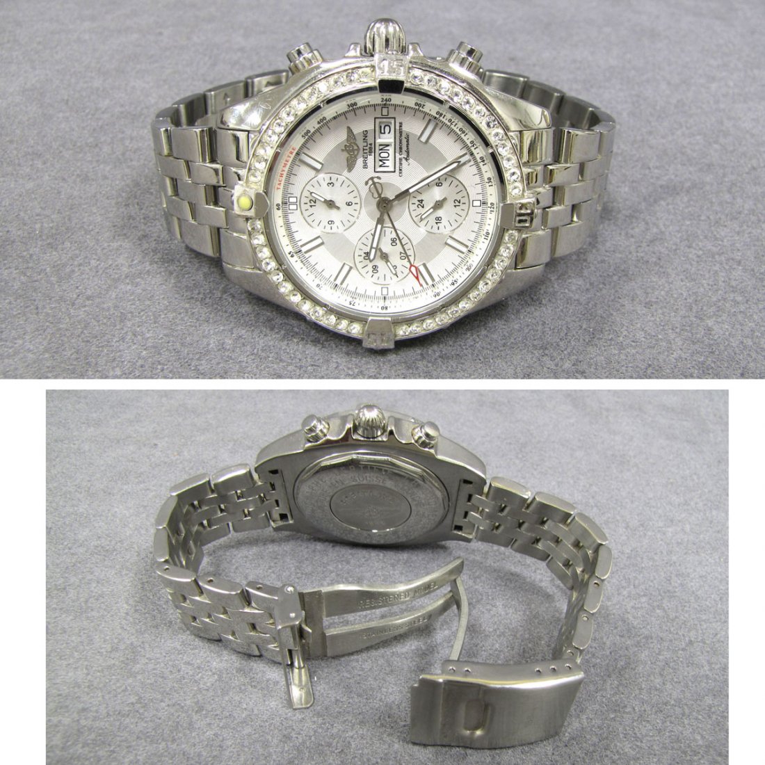 REPLICA-BREITLING STAINLESS 1884 WRISTWATCH