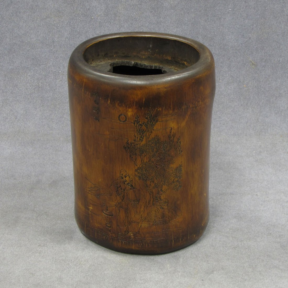 CHINESE BAMBOO BRUSH POT