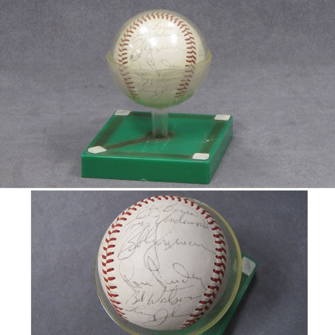 1981 NEW YORK YANKEES SIGNED OFFICIAL BASEBALL: 1981 NEW YORK YANKEES SIGNED OFFICIAL BASEBALL INCLUDING REGGIE JACKSON, YOGI BERRA, WILLIE RANDOLPH, RON GUIDRY, BOBBY MURCER, LOU PINELLA, JOHNNY OATES, DICK HOWSER, LUIS TIANT, JEFF TOURBERG, BUCKY