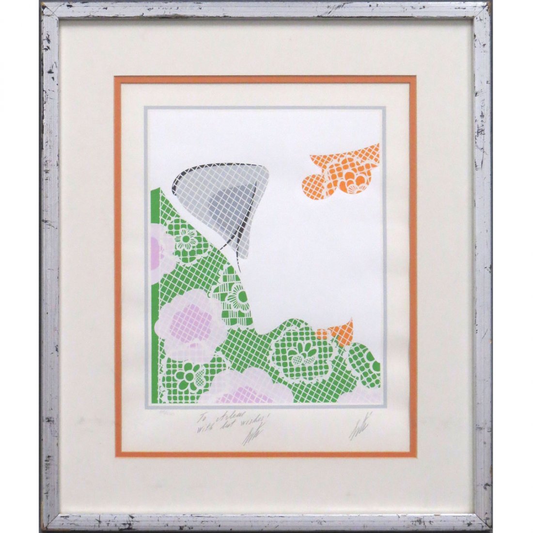 ERTE ROMAIN DE TIRTOFF (ROMANIAN/FRENCH 1892-1990): ERTE ROMAIN DE TIRTOFF (ROMANIAN/FRENCH 1892-1990), LITHOGRAPH, WOMAN IN PROFILE, SIGNED AND INSCRIBED #45/260. SIGHT 16 1/2 X 12 1/2"; FRAMED AND GLAZED-24 X 20"