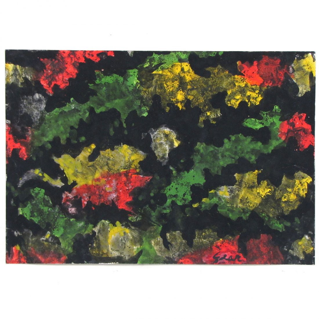 WILLIAM GEAR (BRITISH 1915-1997), WATERCOLOR: WILLIAM GEAR (BRITISH 1915-1997), WATERCOLOR AND GOUACHE ON PAPER, UNTITLED, SIGNED. SHEET 9 1/2 X 13 3/4"