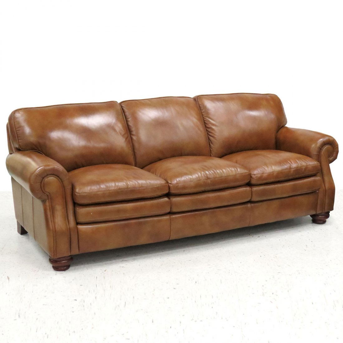 LEATHER 3CUSHION SOFA