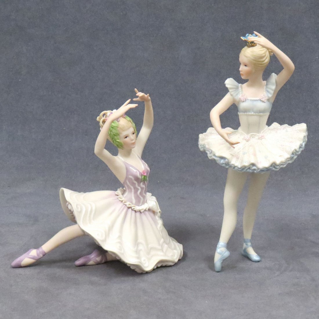 LOT (2) CYBIS PORCELAIN BALLERINAS, SIGNED : LOT (2) CYBIS PORCELAIN BALLERINAS, SIGNED. HEIGHT 7-9"