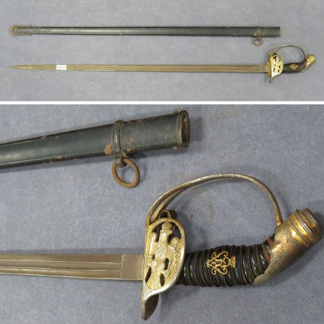 IMPERIAL GERMAN/PRUSSIAN MODEL 1889 ARMY OFFICERS: IMPERIAL GERMAN/PRUSSIAN MODEL 1889 ARMY OFFICERS DRESS SWORD