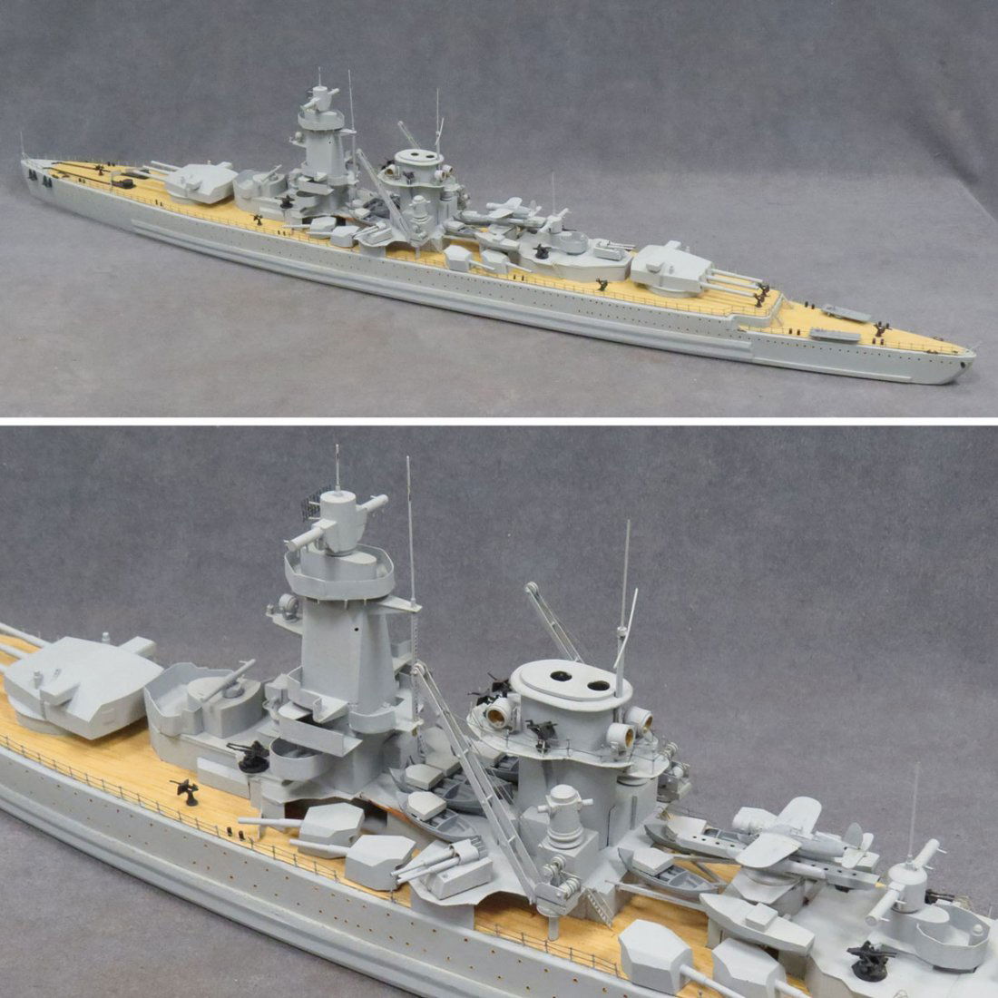 SCALE MODEL WOOD AND METAL GRAF SPEE: SCALE MODEL WOOD AND METAL GRAF SPEE (GERMAN WW II POCKET BATTLESHIP). LENGTH 36"