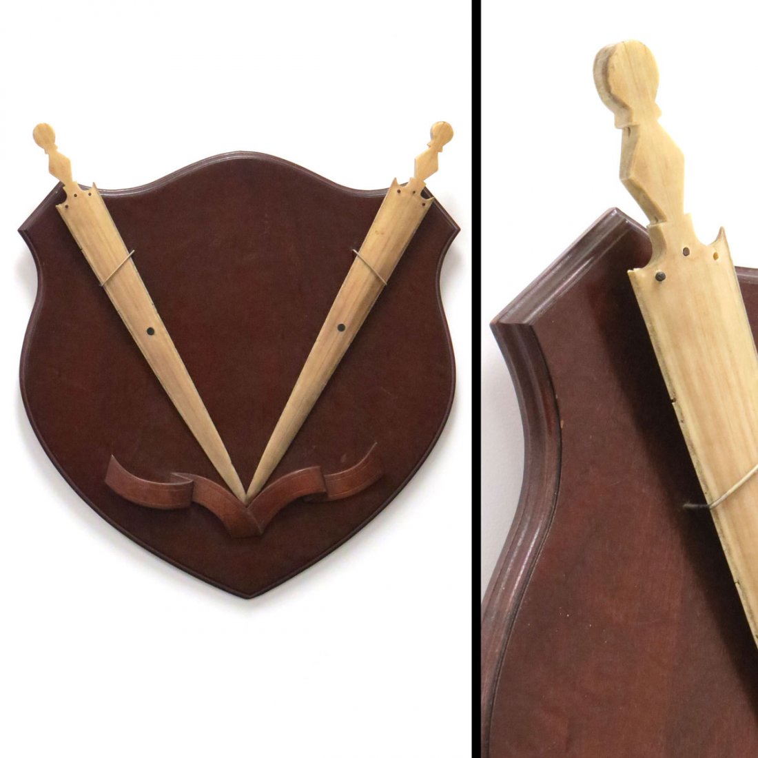 VINTAGE SWORDFISH BILL CARVED SWORDS TAXIDERMY