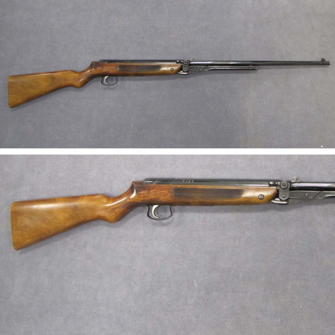 VINTAGE WEBLEY & SCOTT MK III SERIES III AIR RIFLE: VINTAGE WEBLEY & SCOTT MK III SERIES III AIR RIFLE .22 CAL #2155, C.1960'S. LENGTH 43"