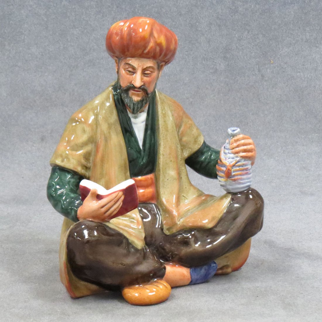 ROYAL DOULTON FIGURE, OMAR KHAYYAM, HN 2247 : ROYAL DOULTON FIGURE, OMAR KHAYYAM, HN 2247. HEIGHT 6 1/2"