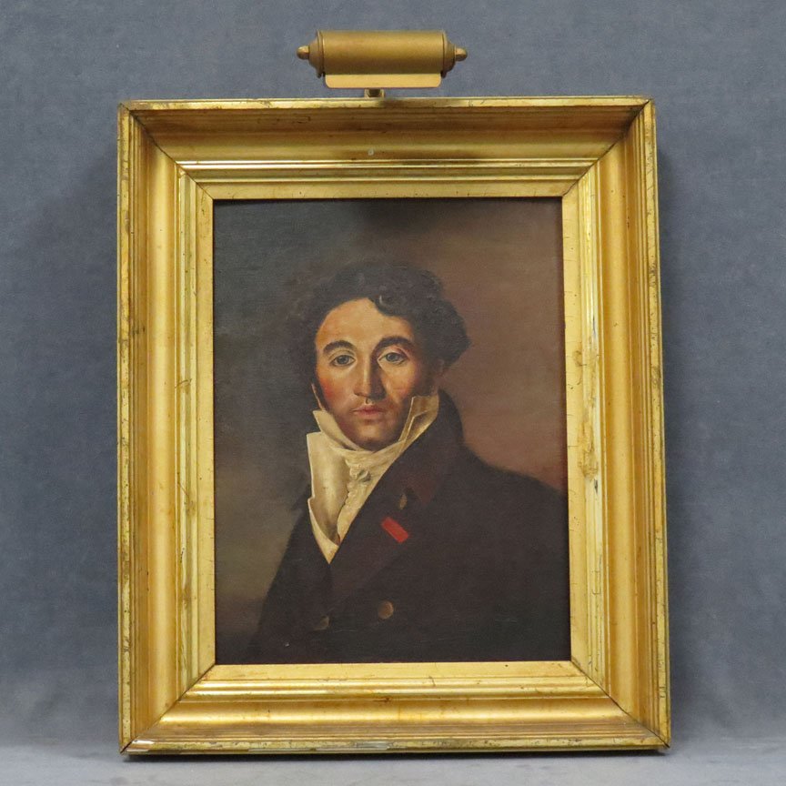 CONTINENTAL SCHOOL (20TH CENTURY) OIL: CONTINENTAL SCHOOL (20TH CENTURY) OIL ON CANVAS BOARD, PORTRAIT OF A YOUNG MAN. 16 X 12"; FRAMED 21 1/2 X 17 1/2"