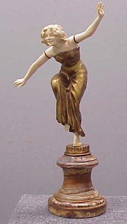 150: GILT BRONZE/IVORY, GUIRAUD RIVIERE