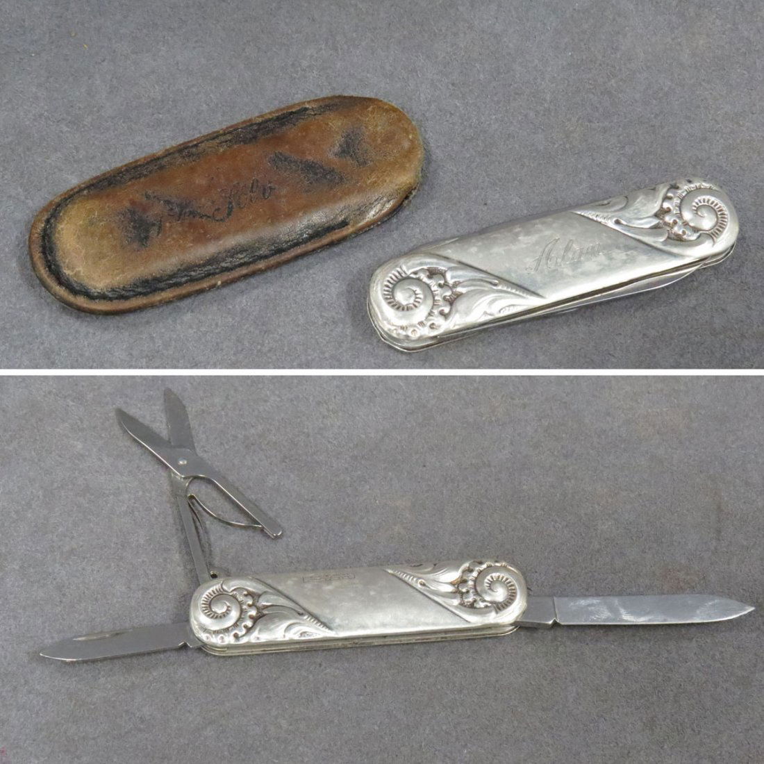 MYLIUS NORWAY STERLING PEN KNIFE, INSCRIBED Feb 16, 2014 William J