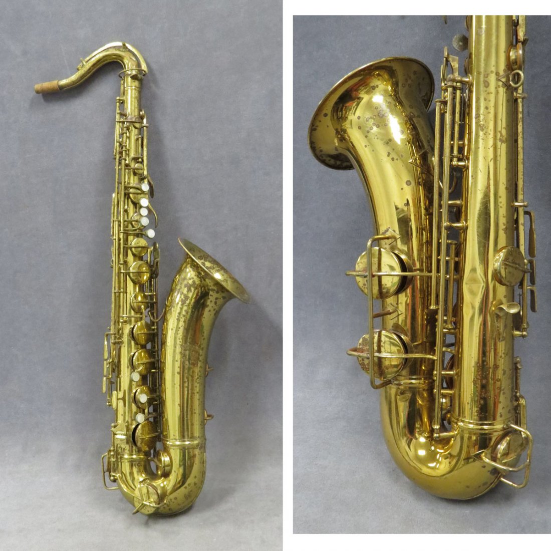 VINTAGE PAN AMERICAN, ELKHART IND. BRASS ALTO SAX: VINTAGE PAN AMERICAN, ELKHART IND. BRASS ALTO SAXOPHONE WITH CASE