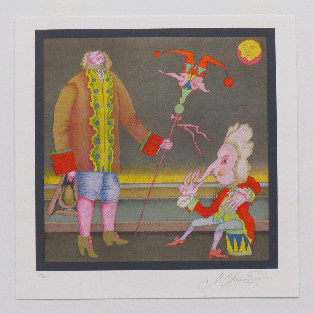 MIHAIL CHEMIAKIN (RUSSIAN/AMERICAN 1943-), LITHO: MIHAIL CHEMIAKIN (RUSSIAN/AMERICAN 1943-), LITHOGRAPH FROM THE CARNIVAL DE ST. PETERSBOURG SUITE, SIGNED #109/225. SIGHT 13 X 12 1/2"